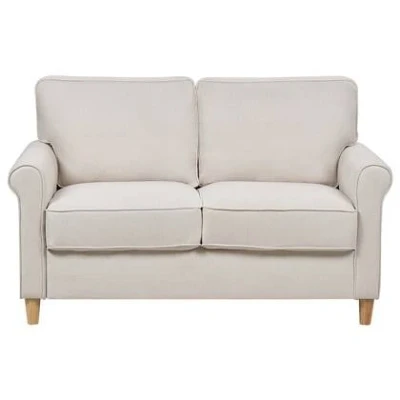 Afbeelding van RONNEBY Tweezitsbank Lichtbeige Polyester