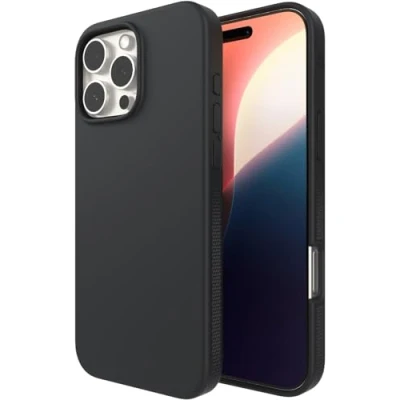 Image de ZAGG Manhattan Snap Coque de protection pour téléphone portable compatibilité avec MagSafe graphène noir Apple iPhone 16 Pro Max