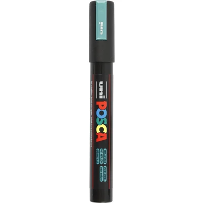 Afbeelding van uni ball Paint Marker op waterbasis Posca PC 5M groen metaal 6 stuks