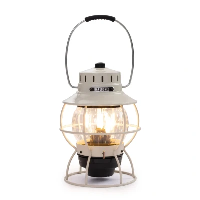 Afbeelding van Barebones Railroad Lantaarn Vintage White Wit Verlichting Oplaadbaar