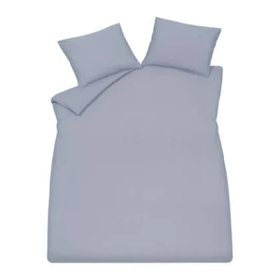 Afbeelding van Vandyck Washed Cotton Dekbedovertrek Lavender Blue Lits jumeaux (240x200/220 + 2 Slopen)