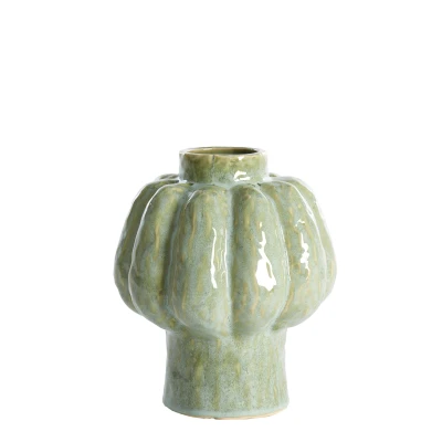 Afbeelding van Light &amp; Living Vaas ALIVERI Ø21.5x25cm Groen