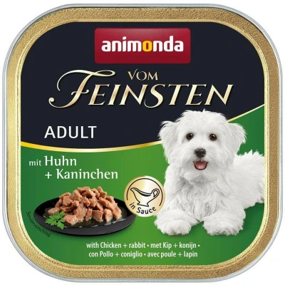 Afbeelding van Animonda Dog Vom Feinsten Adult 22x150g met kip + konijn