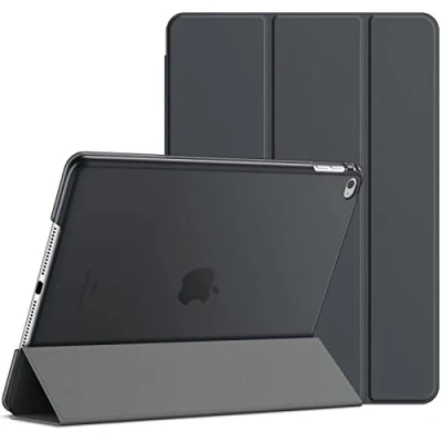Afbeelding van JETech Hoes voor iPad Air 2, Standaard Functie, Case met Automatisch Wekken/Slapen (Donker Grijs)