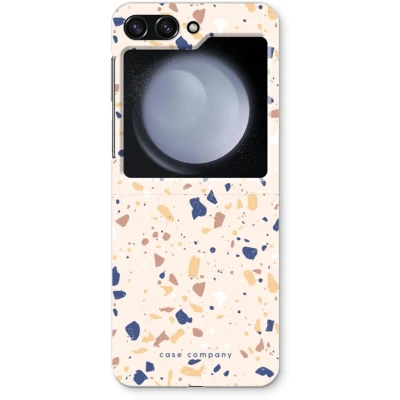 Afbeelding van Case Company® hoesje geschikt voor Samsung Galaxy Z Flip5 Terrazzo N23 Soft Cover Telefoonhoesje Bescherming aan alle Kanten en Schermrand