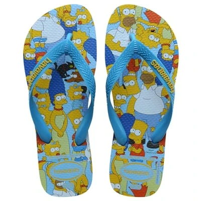 Afbeelding van Havaianas Simpsons Unisex Teenslippers, Maat: 39 40, Turquoise Kunststof