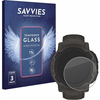 Afbeelding van Savvies Glas Screenprotector voor Garmin Instinct 2 / Solar Gehard Beschermglas 9H (3 Stuks)