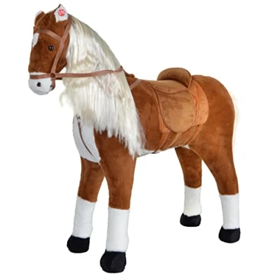 Afbeelding van Pink Papaya Staand Paard Elsa 105 cm