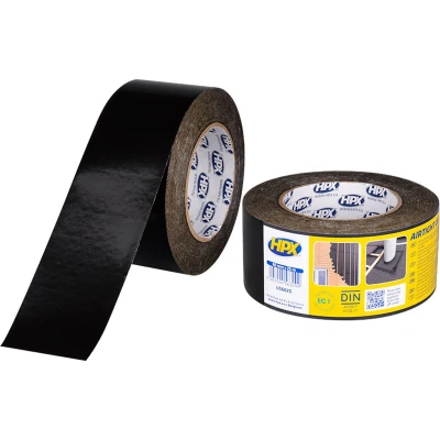 Afbeelding van HPX UV bestendige PE tape Zwart 60mm x 25m US6025