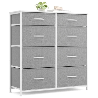 Afbeelding van Xbro AP72 ladekast , stoffen met 8 laden, slaapkamer houten blad, gangkast voor keuken, kantoor, hal, slaapkamer,Donker