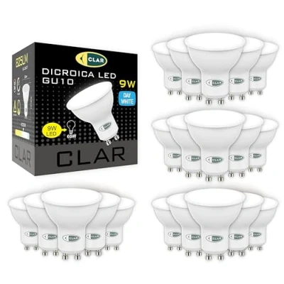 Afbeelding van CLAR led spot, GU10 led, lamp, spot inbouwspot, 4000 K, 9 W (verpakking van 20)