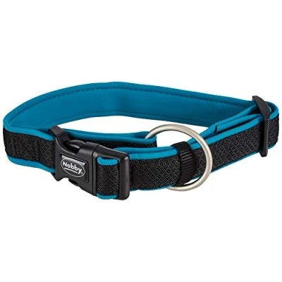 Afbeelding van Nobby halsband mesh preno turquoise 40 55 cm