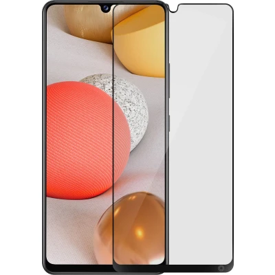 Afbeelding van Force Case, Schermbeschermer Geschikt voor Samsung Galaxy A42 5G in origineel 2.5D organisch glas, Transparant