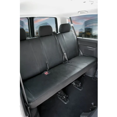 Afbeelding van WALSER 11459 Stoelhoes Zwart Kunstleer, Polyester Achter VOLKSWAGEN: Transporter 5, 5 Bus