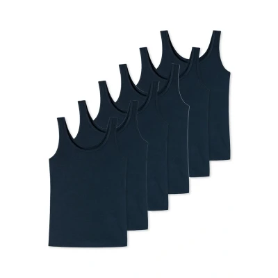 Afbeelding van uncover by Schiesser 6ER PACK Basic Hemd, Dames, Maat: XL, Dunkelblau