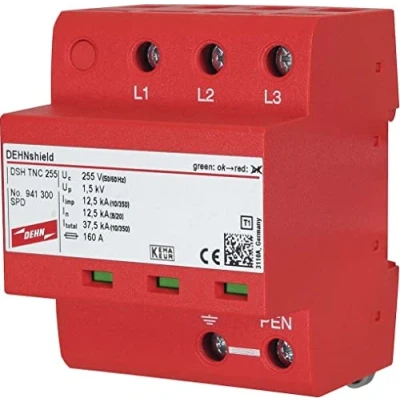 Afbeelding van DEHN 941300 DSH TNC 255 DEHNshield Overspanningsveilige afleider Overspanningsbeveiliging voor: Verdeelkast 37.5 kA 1 stuk(s)