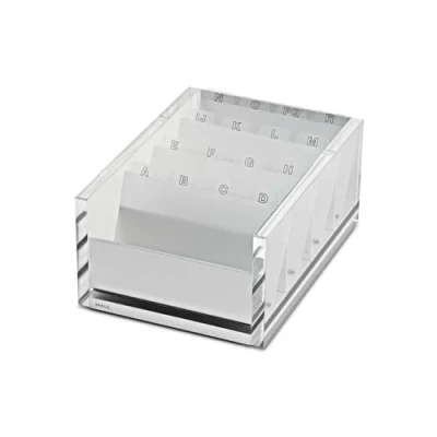 Afbeelding van MAULacro box voor visitekaartjes transparant acryl 1 stuk 17 x 12.2 7.5 cm MAUL