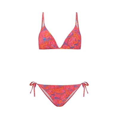 Afbeelding van Shiwi ROMY Fixed Triangle SET Structure Bikini, Dames, Maat: 38, Rio red paisley