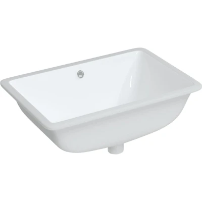 Afbeelding van Wastafel rechthoekig 60x40x21 cm keramiek wit