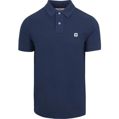 Afbeelding van King Essentials The Rene Poloshirt Navy maat S heren met Modern fit Pasvorm Katoen Suitable Herenkleding