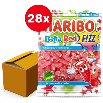 Afbeelding van Haribo F!ZZ Balla Red 28x70g