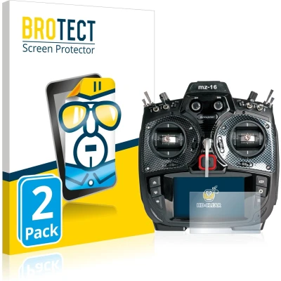 Afbeelding van BROTECT Screenprotector voor Graupner mz 16 HoTT (3. Gen.) Folie Beschermfolie transparant (2 Stuks)