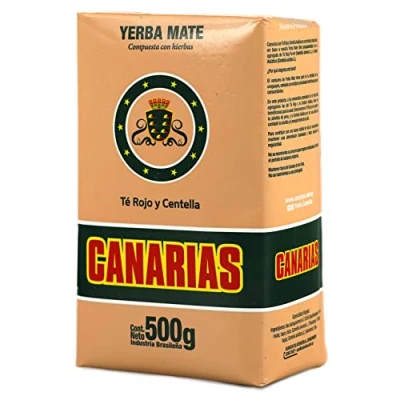 Afbeelding van 🌿Yerba Maté Canarias Rojo Centella 0,5 kg + geschenkmonster (40 g): rijk aan antioxidanten en vitaminen, versnelt de stofwisseling, zonder suiker
