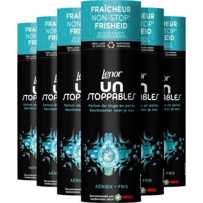 Afbeelding van 6x Lenor Unstoppables In Wash Geurbooster Fris 16 Wasbeurten 235 gr