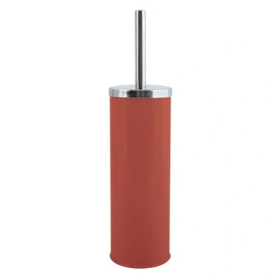 Afbeelding van MSV Toiletborstel in houder/wc borstel metaal terracotta 38 cm Badkamer