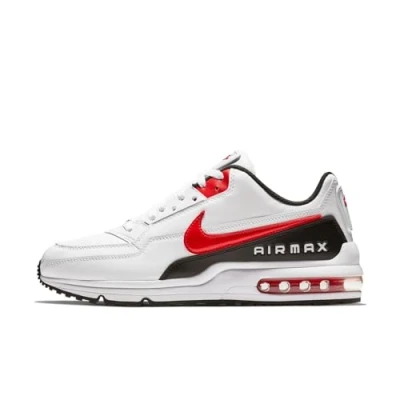 Image de Nike Air Max Ltd 3 Homme Baskets Chaussure de tennis, White University Red Black, 45 EU