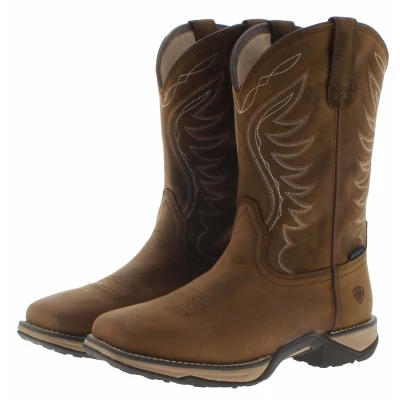 Afbeelding van Ariat Anthem Waterproof Westernboot Rijlaarzen B Distressed Brown Maat 38