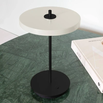 Afbeelding van UMAGE LED tafellamp Asteria Move pearl wit/zwart 31cm