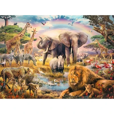 Afbeelding van Ravensburger puzzel Afrikaanse savanne Legpuzzel 100 stukjes