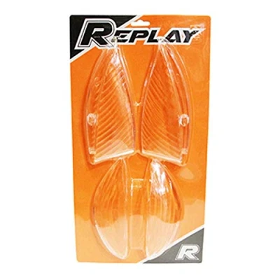 Afbeelding van Motodak Cabochon Knipperlicht Scoot Adaptable Peugeot 50 Vivacity AV+AR transparant (x4) Replay