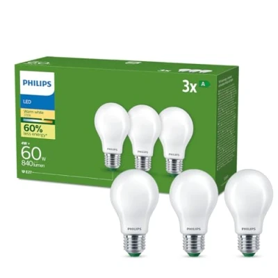 Afbeelding van Philips, Verlichtingsmiddel, Klassieke LED lamp (E27, 4 W, 470 lm, 3 x, A)