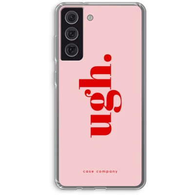 Afbeelding van Case Company® hoesje geschikt voor Samsung Galaxy S21 FE Ugh Soft Cover Telefoonhoesje Bescherming aan alle Kanten en Schermrand
