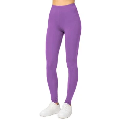 Afbeelding van Merry Style MS MS10 143 LE Dames Leggings Sport Vrijetijdsbroek Lang Viscose Sporbroek Yogabroek Paars M