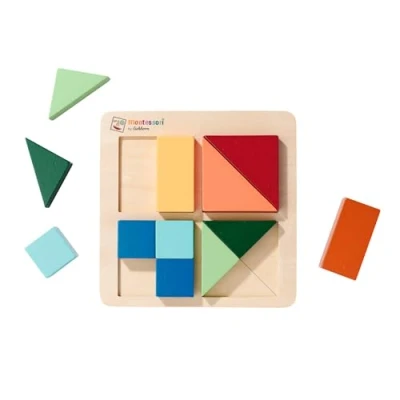 Afbeelding van Eichhorn EH Montessori Vormen Puzzels (12 onderdelen)