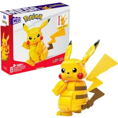 Image de Jeu de construction Mega Bloks Pikachu géant à construire 325 pièces Jaune