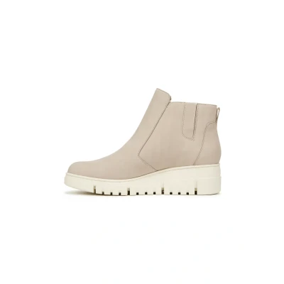 Afbeelding van Vionic Uptown SUR Enkellaarsjes met plateauzool, Dames, Maat: 36.5, Oatmeal beige nubuck Nubukleer