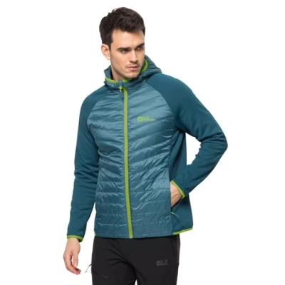 Afbeelding van Jack Wolfskin Routeburn PRO Hybrid Outdoorjas, Heren, Maat: Small, Blue daze