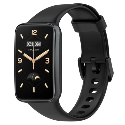 Afbeelding van Siliconen sportbandje Zwart Xiaomi Smart band 7 Pro