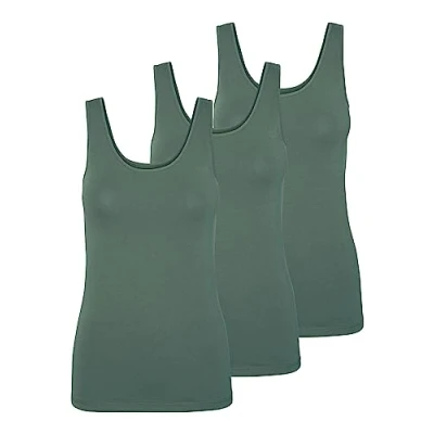 Afbeelding van VERO MODA Vmmaxi My Soft Uu Tank Noos Tanktop voor dames, groen (3x Laurel Wreath)