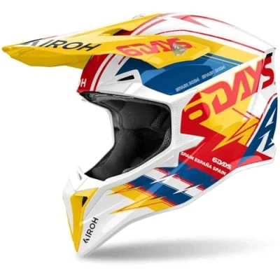 Afbeelding van Airoh Wraaap 6Days ® Spain 2024 Gloss Crosshelm Maat XS Helm