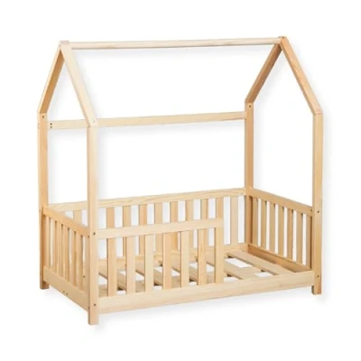 Afbeelding van Buxibo Kinderbed Houten Peuter Bed Huisbed 70x140 cm