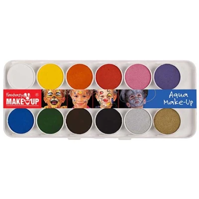 Afbeelding van Kreul Schminkset Kinder Make Up 12 kleuren + penselen