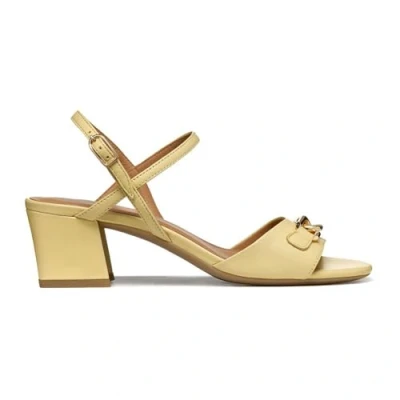 Afbeelding van Geox D NEW Eraklia Sandalen, Dames, Maat: 38, Light yellow Leer