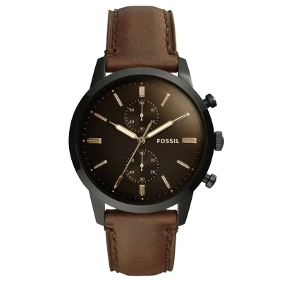 Afbeelding van Fossil heren Townsman 44mm horloge FS5437 in de kleur Bruin