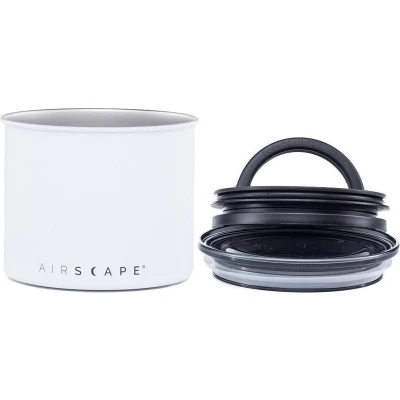 Afbeelding van Airscape Koffiebonen Voorraadpotten Koffie Staal Wit 250 gram