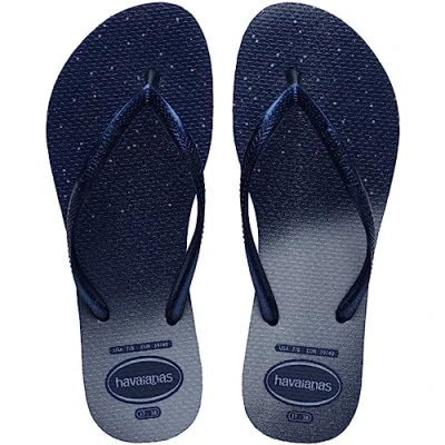 Afbeelding van Havaianas Slim Gloss teenslippers voor dames, Marineblauw